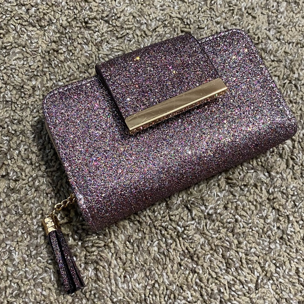 Pink Glitter Small Wallet